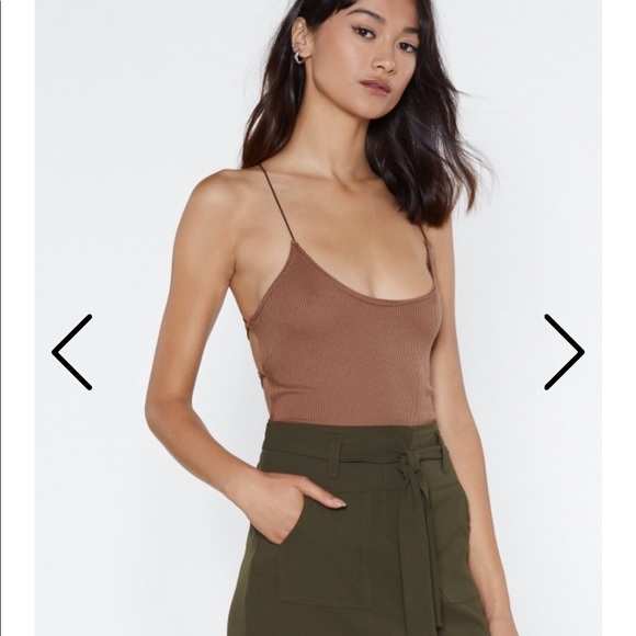 Brown strappy bodysuit - Picture 2 of 2